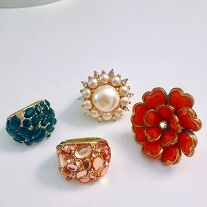 Floral fashion rings